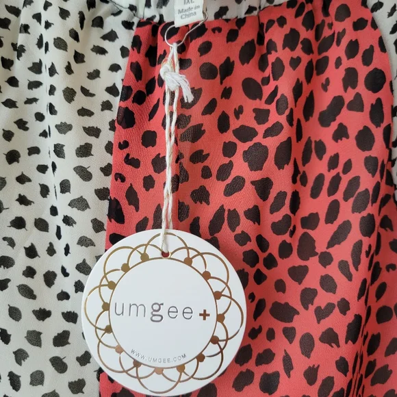 Umgee multi print pull on pants - Picture 4 of 6